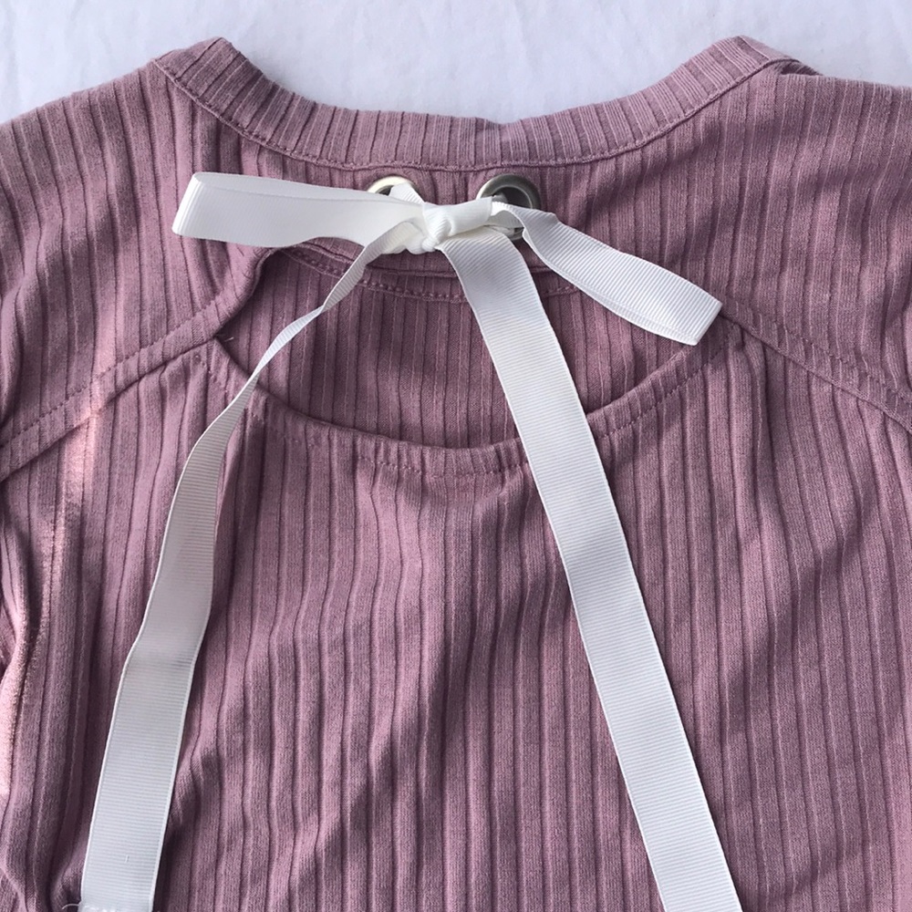 American Rag, Long Sleeve, Ribbed Top - Picture 6 of 8